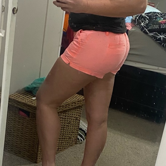 Arizona coral jean shorts Sz 7 - Picture 10 of 11